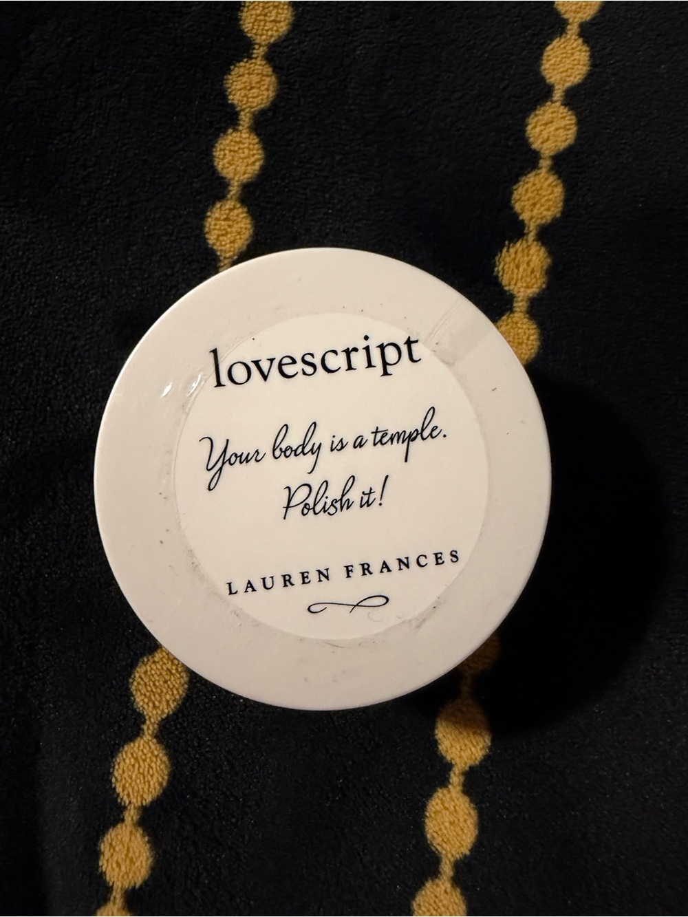 Lovescript White Body Polish by